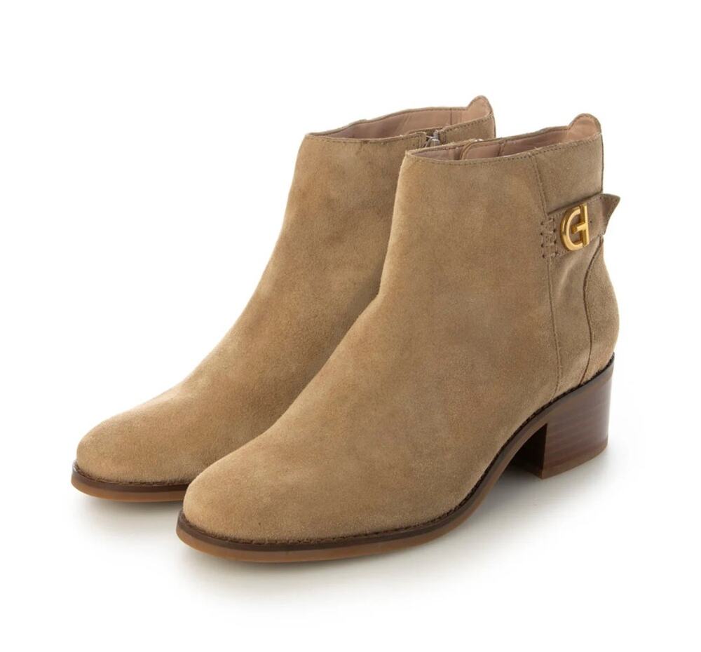 Cole Haan Holis Buckle Bootie Dark Latte Suede Size 8.5 NWOB Stylish Comfy Boots